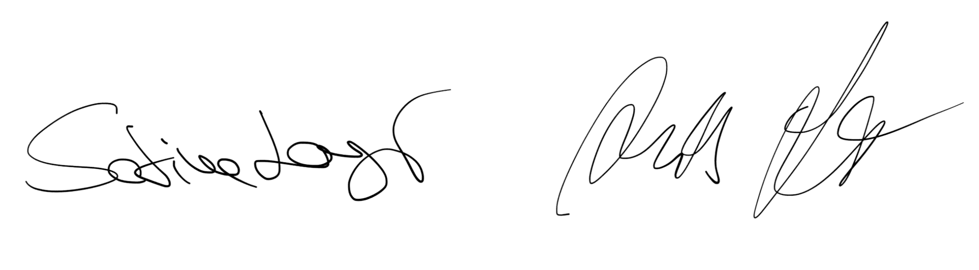 Unterschrift Andreas und Sabina Langer